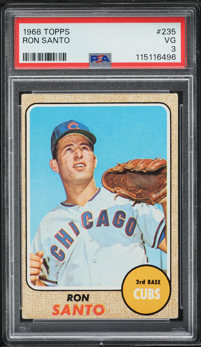 1968 Topps Ron Santo #235 PSA 3 VG
