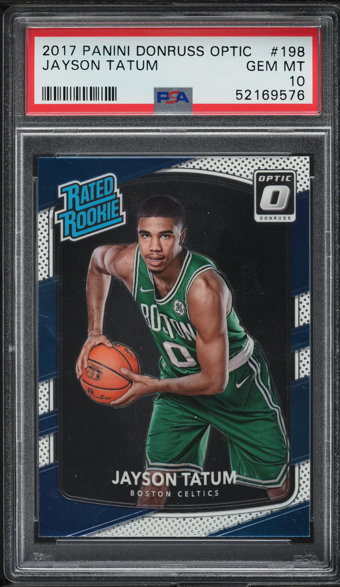 2017 Donruss Optic Jayson Tatum ROOKIE #198 PSA 10 GEM MINT