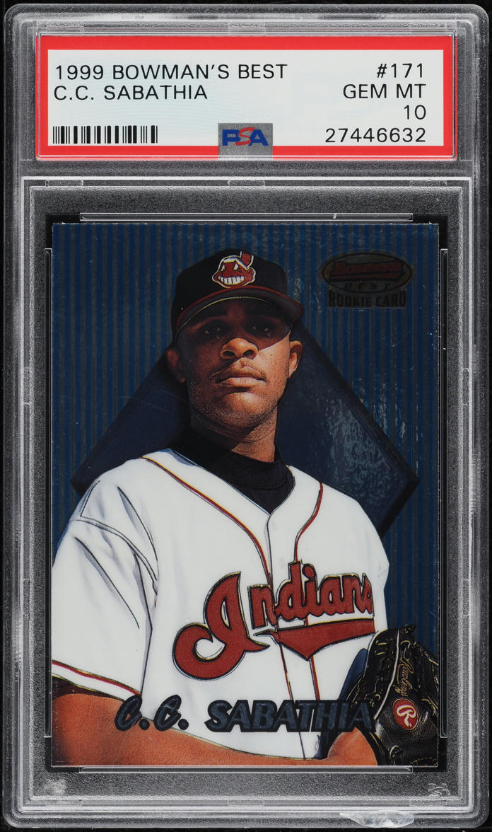 1999 Bowman's Best C.C. Sabathia ROOKIE #171 PSA 10 GEM MINT