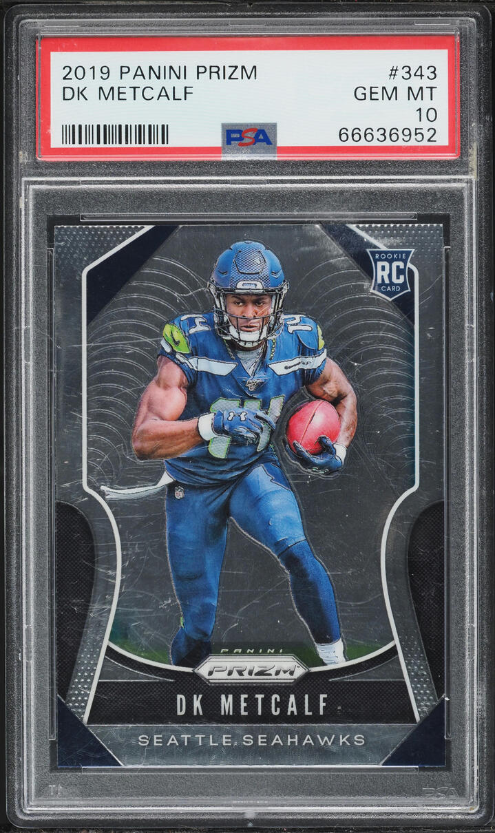 2019 Panini Prizm DK Metcalf ROOKIE #343 PSA 10 GEM MINT