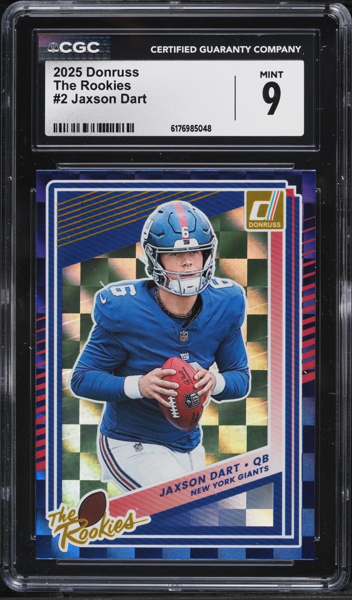 2025 Donruss The Rookies Jaxson Dart ROOKIE #2 CGC 9 MINT