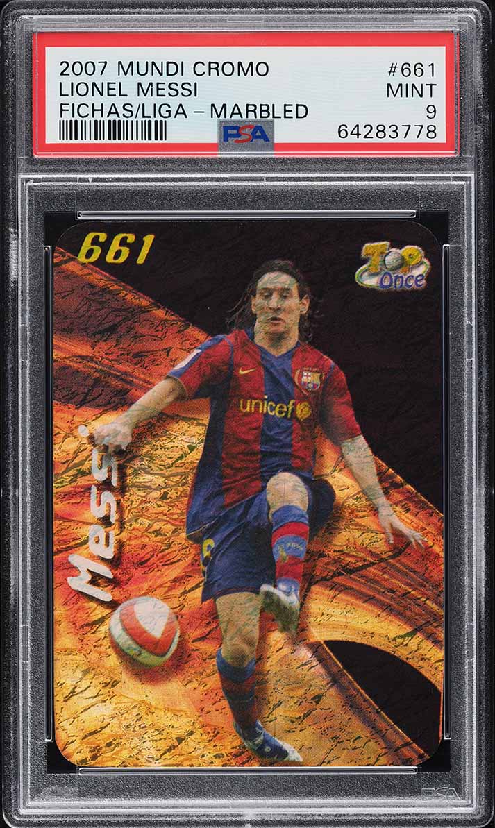 2007 Mundi Cromo Las Fichas De La Liga Security Vertical Lionel