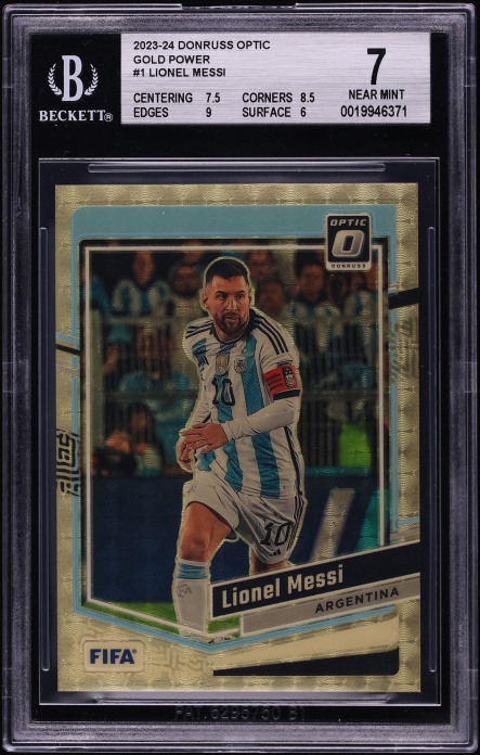 2023 Donruss Optic Gold Power Lionel Messi 1/1 #1 BGS 7 NRMT