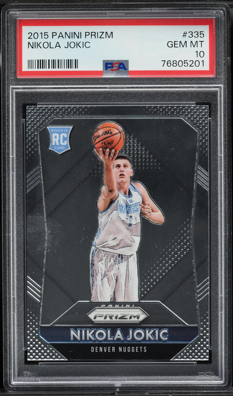 2015 Panini Prizm Nikola Jokic ROOKIE #335 PSA 10 GEM MINT on