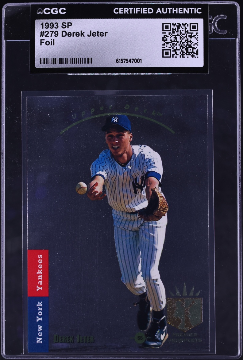 1993 SP Foil Derek Jeter ROOKIE #279 CGC AUTH on Fanatics Collect