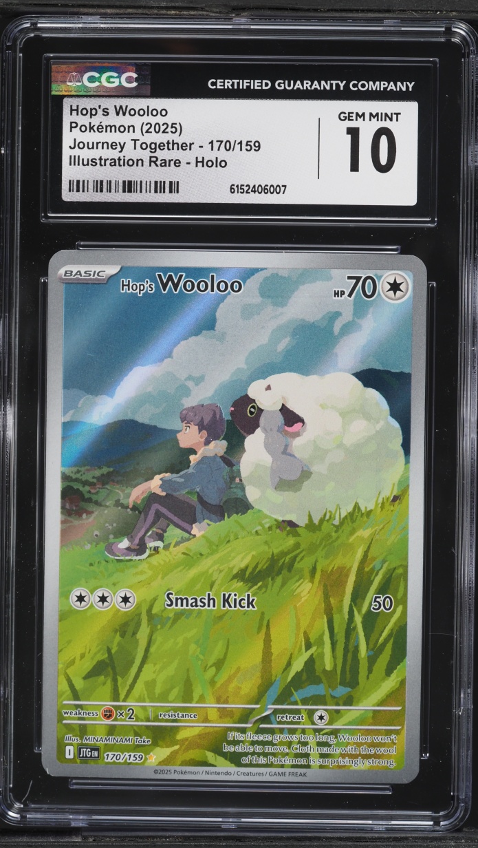 2025 Pokemon Scarlet & Violet Journey Together IR Hop's Wooloo #170 CGC 10 GEM MINT
