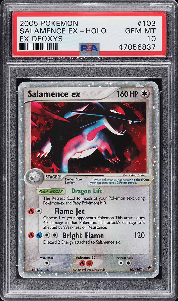 2005 Pokemon EX Deoxys Holo Salamence ex #103 PSA 10 GEM MINT