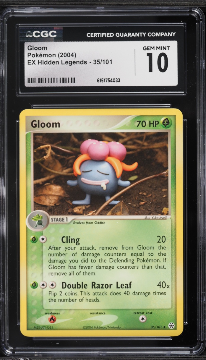 2004 Pokemon Ex Hidden Legends Gloom #35 CGC 10 GEM MINT