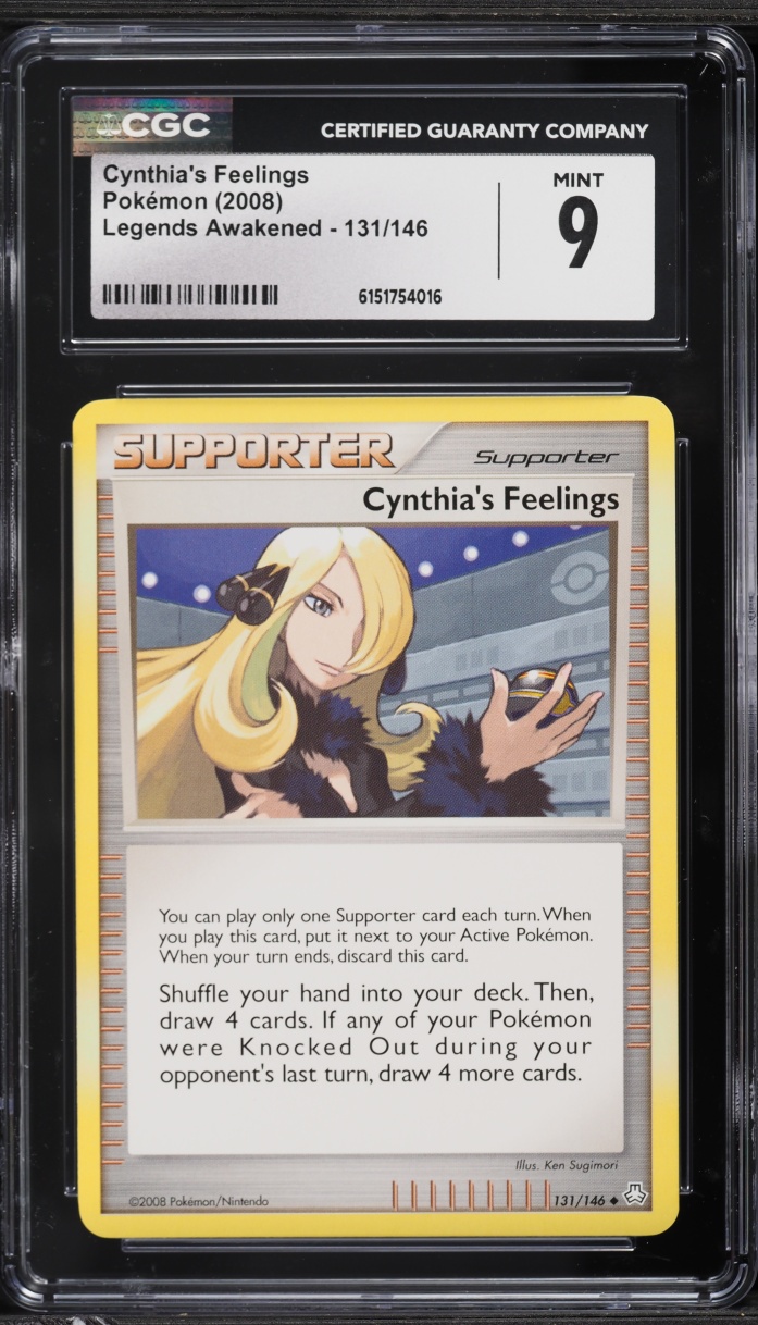 2008 Pokemon Diamond & Pearl Legends Awakened Cynthia's Feelings #131 CGC 9 MINT