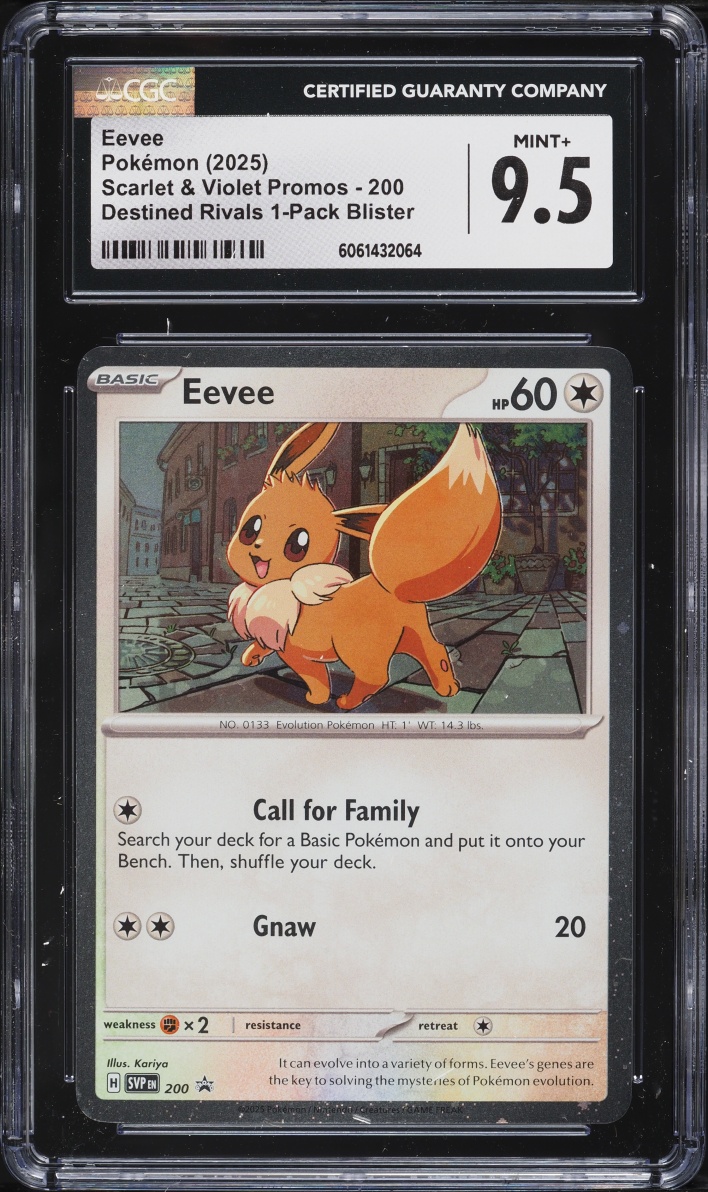 2025 Pokemon Scarlet & Violet Promo Destined Rivals Eevee #200 CGC 9.5 MINT+