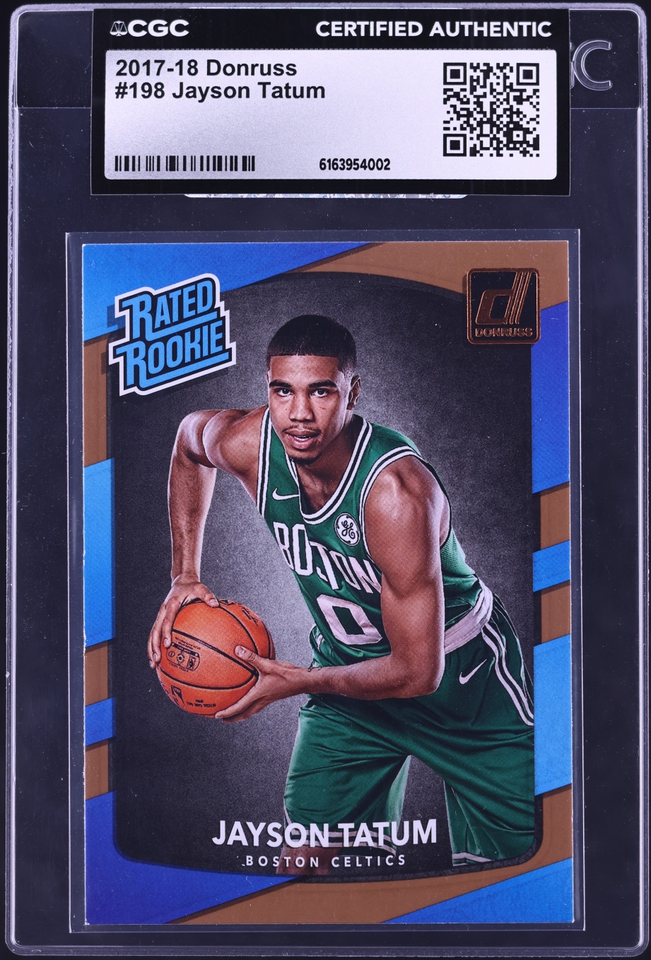 2017 Donruss Basketball Jayson Tatum ROOKIE #198 CGC AUTH