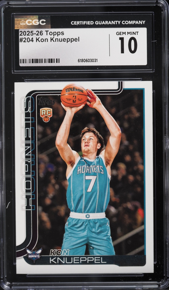 2025 Topps Basketball Kon Knueppel ROOKIE #204 CGC 10 GEM MINT