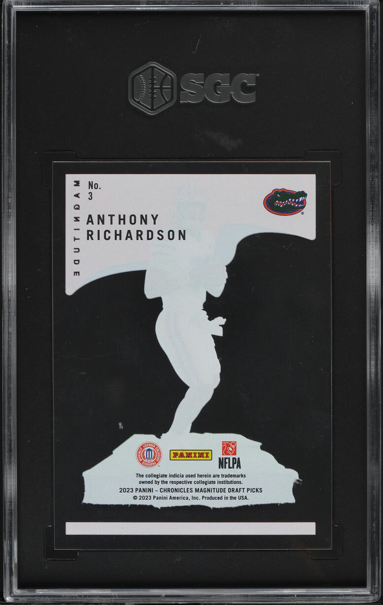 2023 Panini Chronicles Draft Picks Magnitude Anthony Richardson RC #3 SGC 8.5