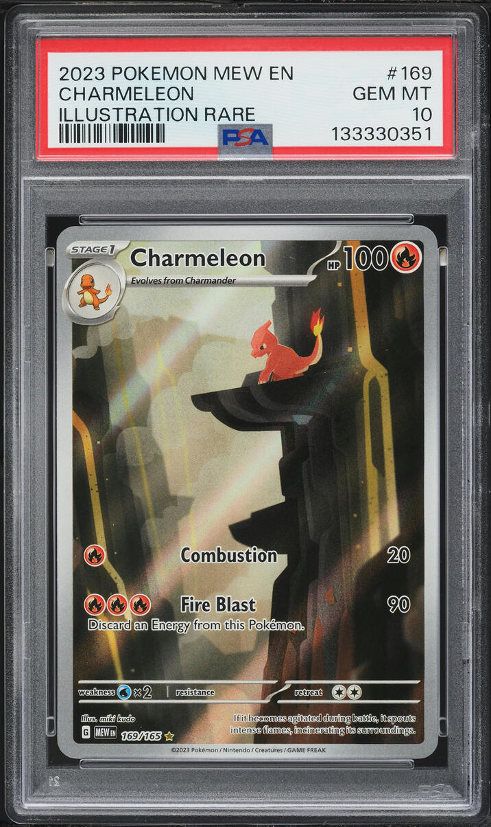 2023 Pokemon Scarlet & Violet 151 IR Charmeleon #169 PSA 10 GEM MINT