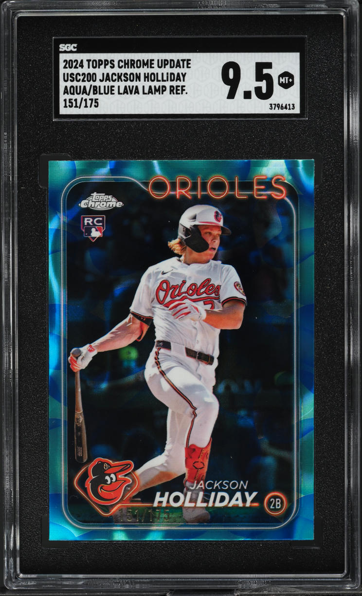 2024 Topps Chrome Update Aqua Blue Lava Lamp Jackson Holliday RC /175 ...