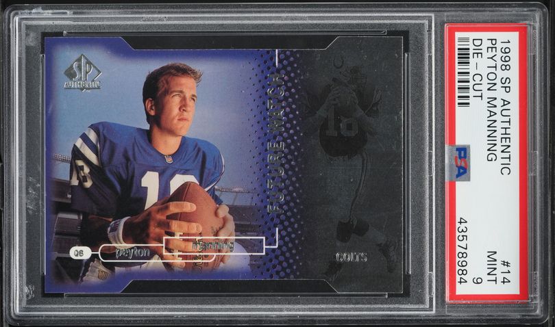 1998 Ultra Masterpiece Peyton Manning ROOKIE 1/1 #201P BGS 8.5 NM