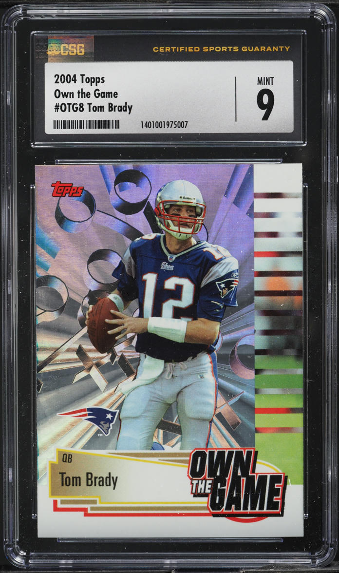 2004 Topps Own The Game Tom Brady #OTG8 CSG 9 MINT