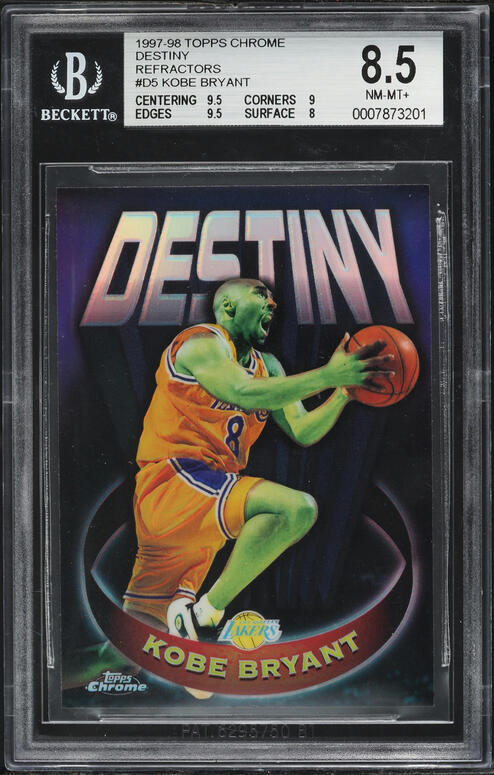 1997 Bowman's Best Techniques Refractor Kobe Bryant #T4 PSA 9 MINT