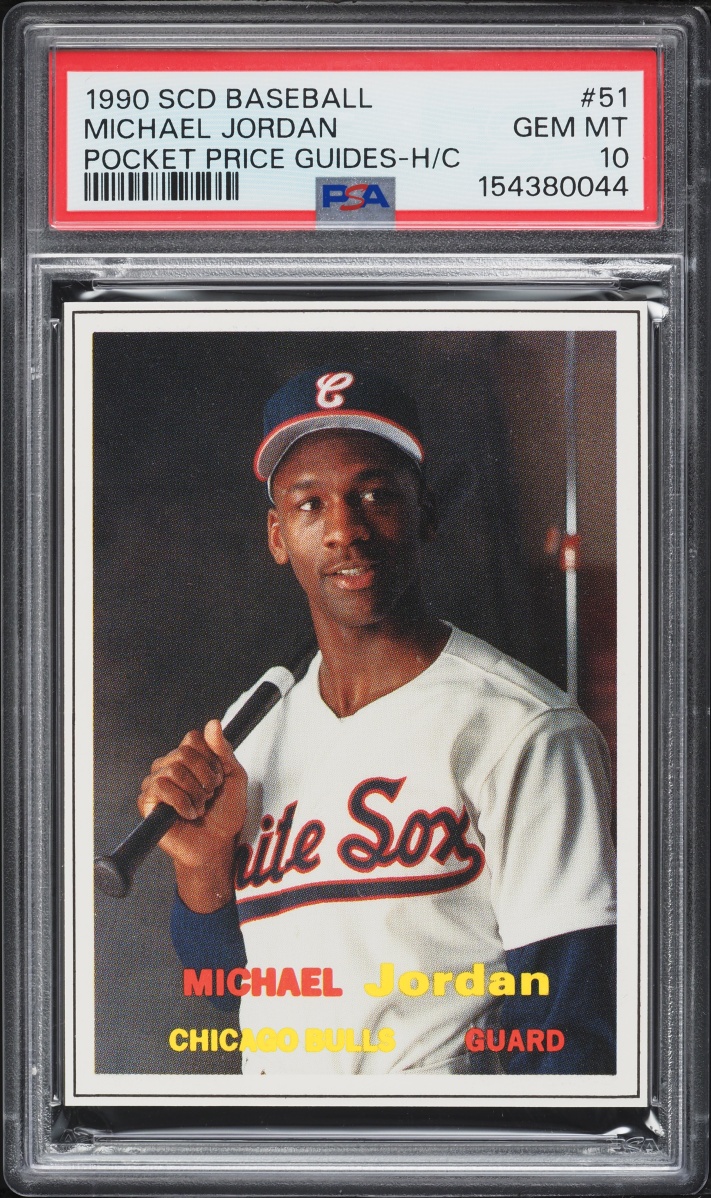 1990 SCD Baseball Pocket Price Guides Michael Jordan ROOKIE #51 PSA 10 GEM MINT