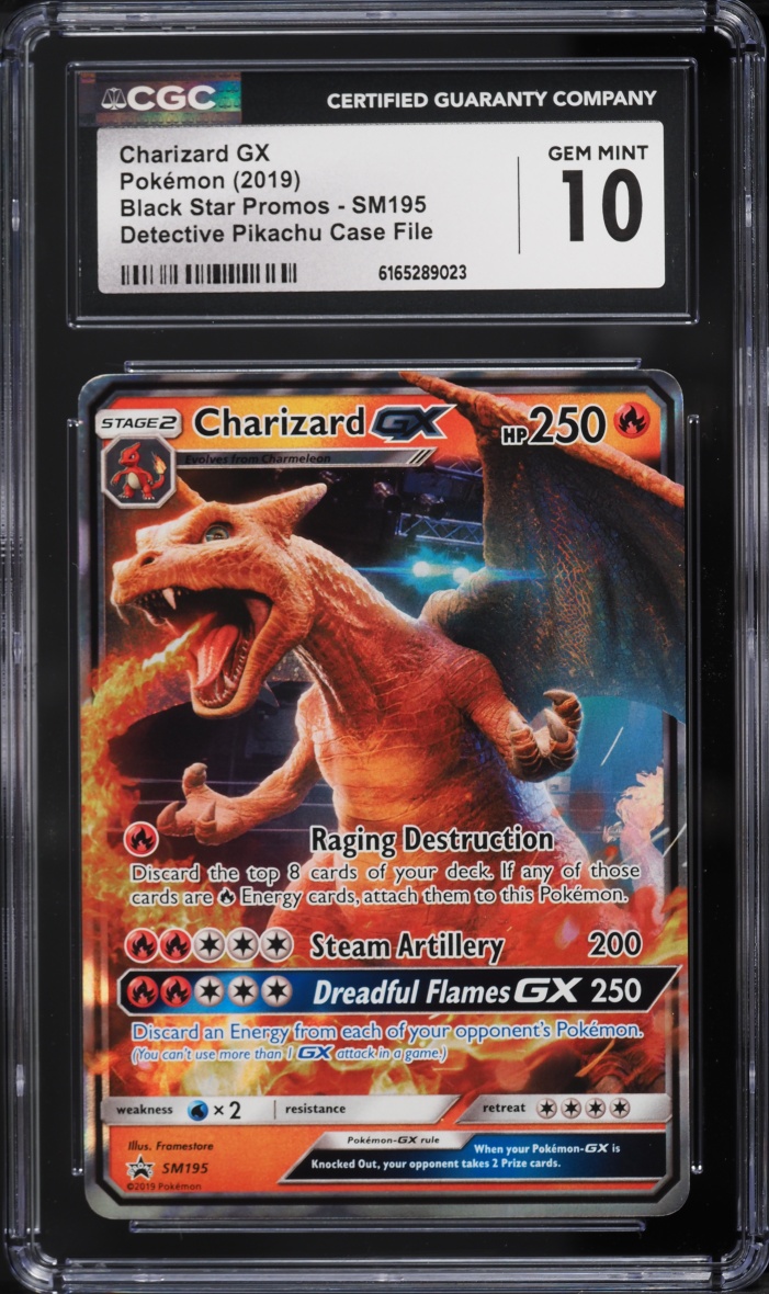 2019 Pokemon Sun & Moon Promo Detective Pikachu Charizard Gx #SM195 CGC 10 GEM MINT