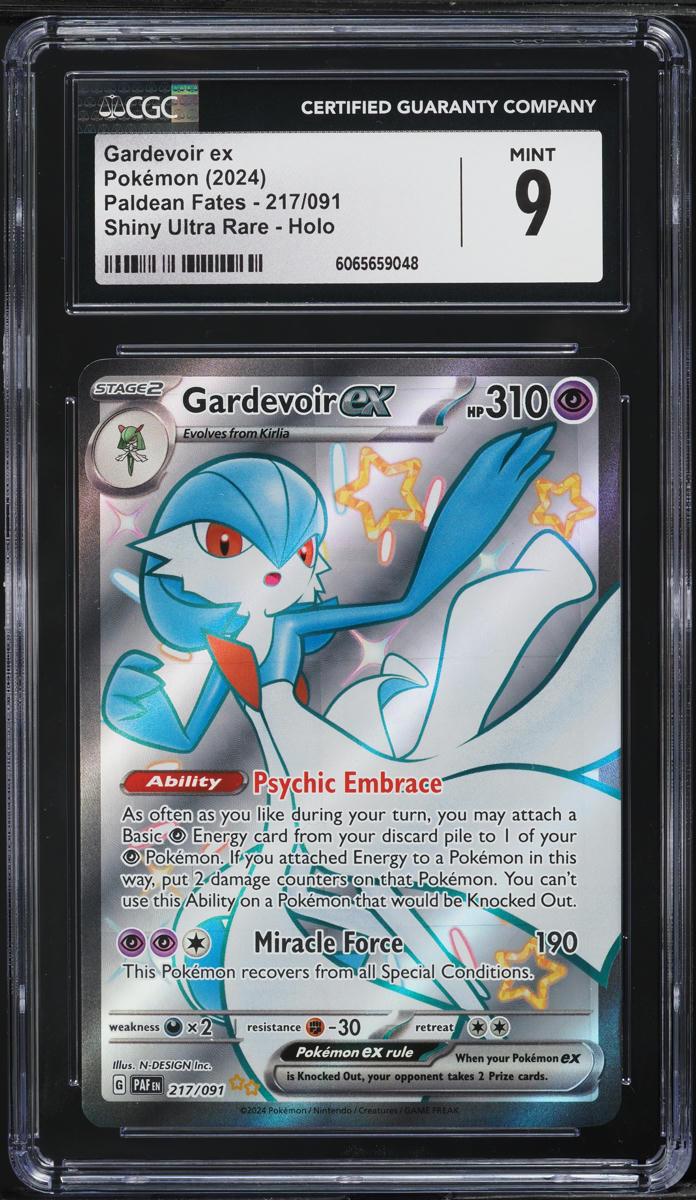 2024 Pokemon SV Paldean Fates Full Art Gardevoir ex #217 CGC 9 MINT