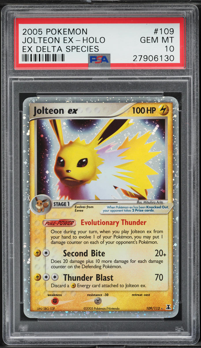 2005 Pokemon EX Delta Species Holo Jolteon ex #109 PSA 10 GEM MINT