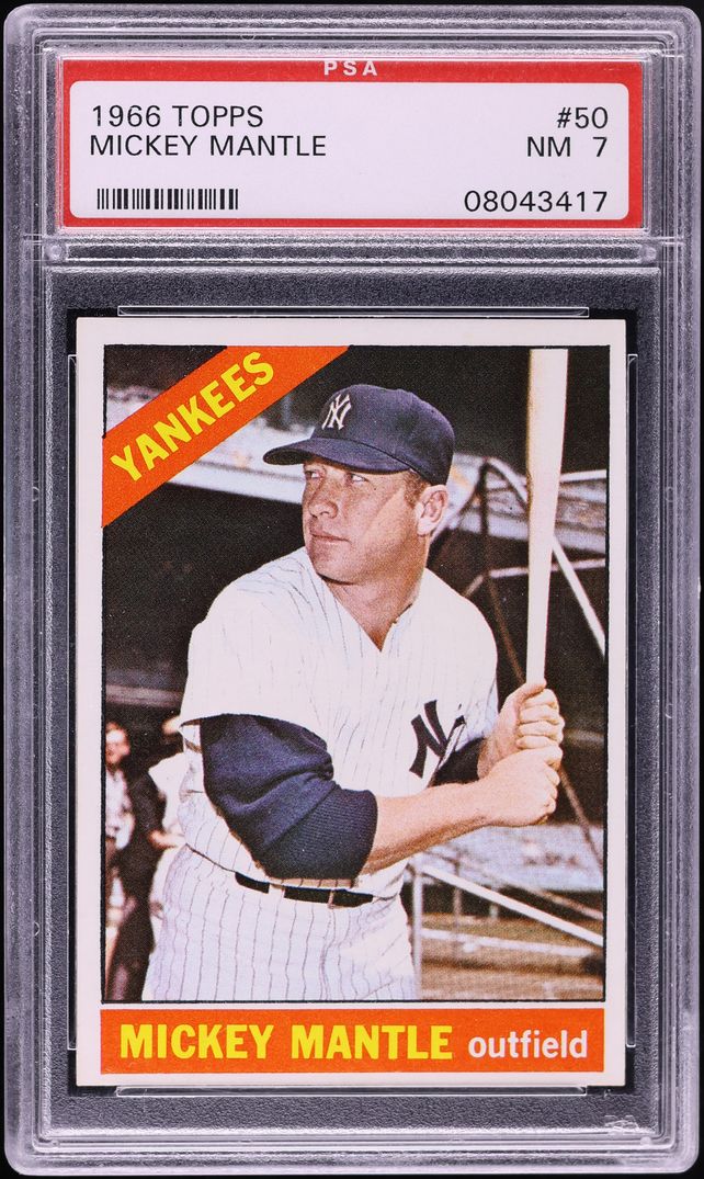 1966 Topps Mickey Mantle #50 PSA 7 NRMT
