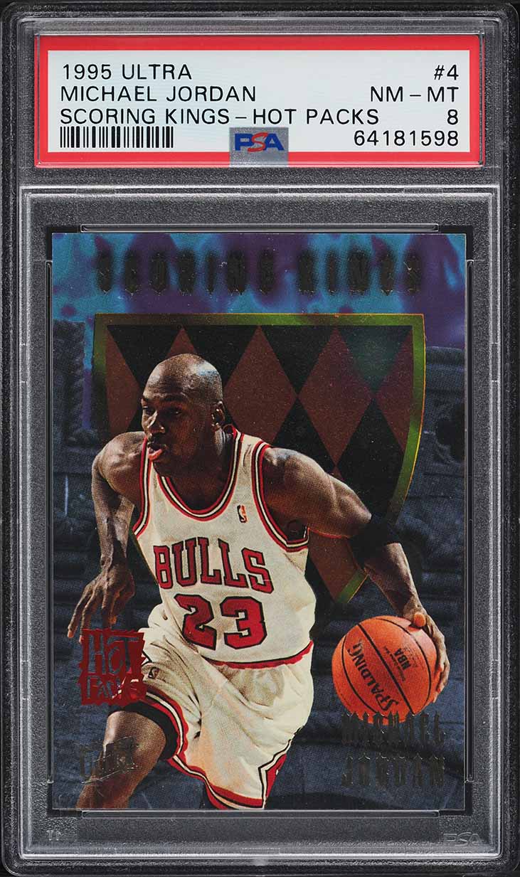 1995 Ultra Scoring Kings Hot Packs Michael Jordan #4 PSA 8 NM-MT