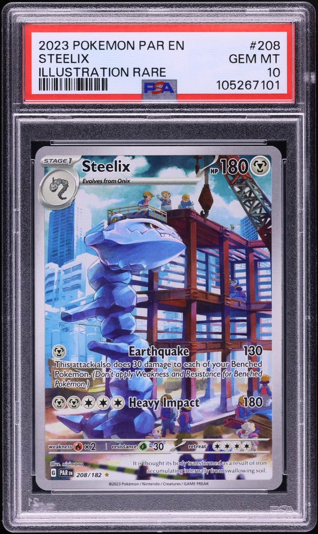 2023 Pokemon Scarlet & Violet Paradox Rift IR Steelix #208 PSA 10 GEM MINT
