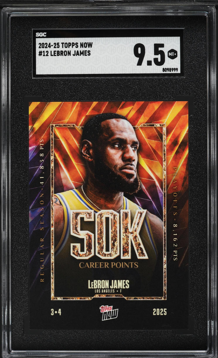 2024 Topps Now LeBron James #12 SGC 9.5 MINT+