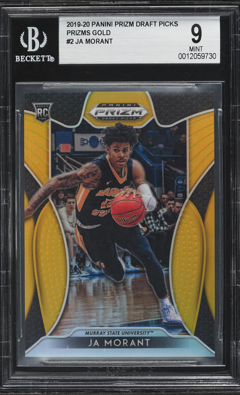 2019 Panini Mosaic Green Ja Morant ROOKIE #274 BGS 9.5 GEM MINT on