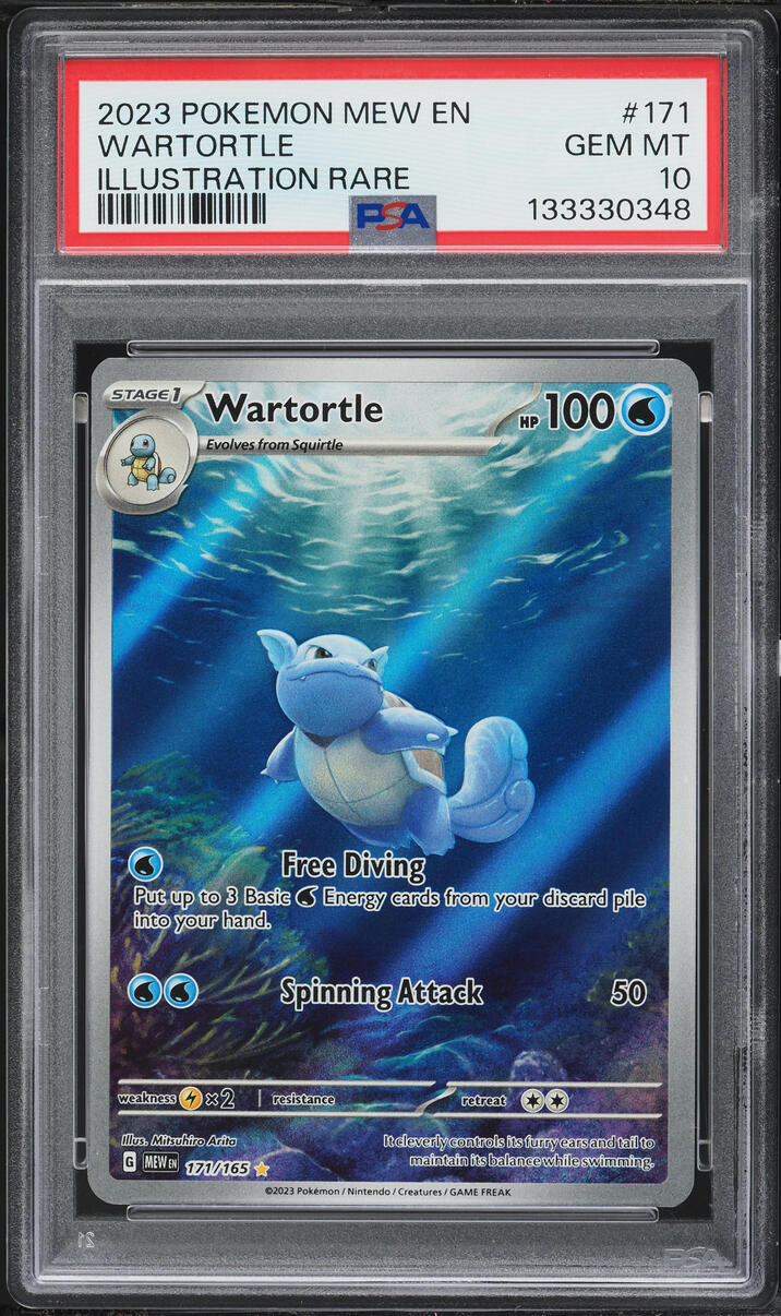 2023 Pokemon Scarlet & Violet 151 IR Wartortle #171 PSA 10 GEM MINT