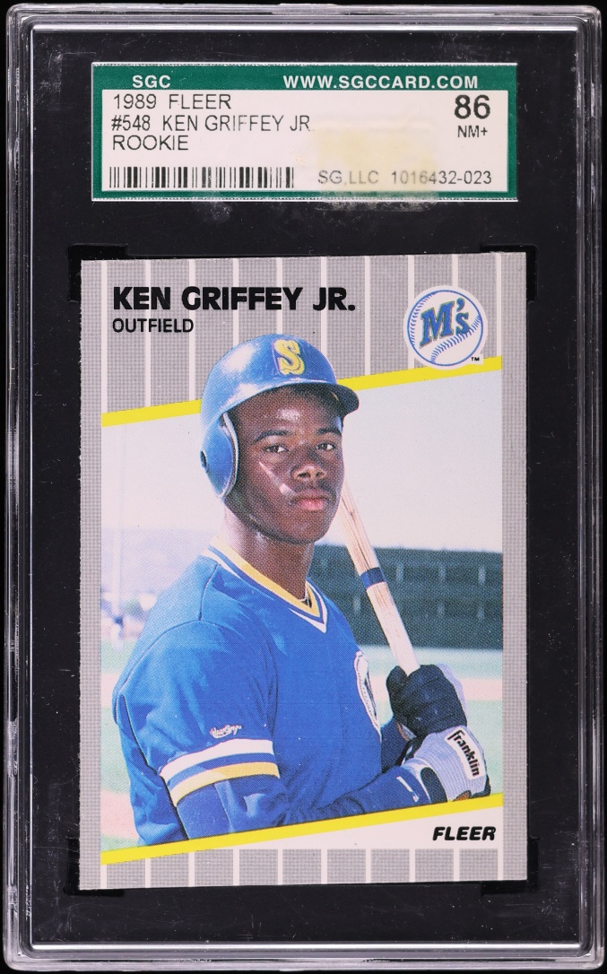 1989 Fleer Ken Griffey Jr. ROOKIE #548 SGC 7.5 NRMT+