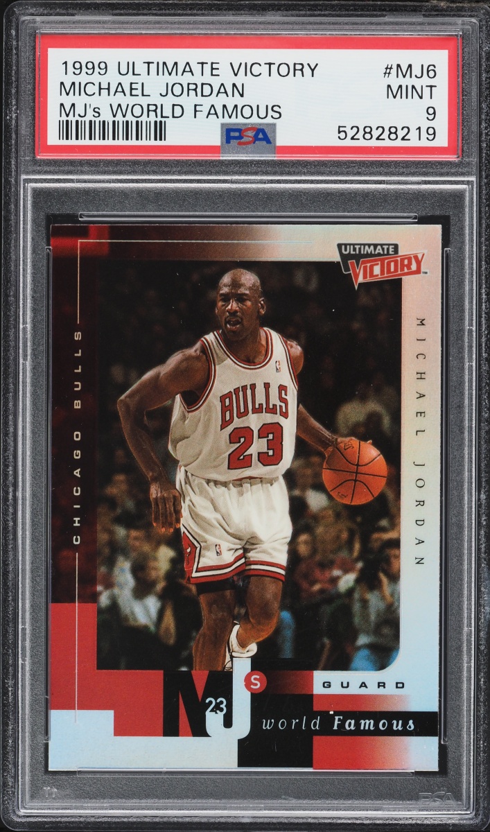 1999 Ultimate Victory MJ's World Famous Michael Jordan #MJ6 PSA 9 MINT