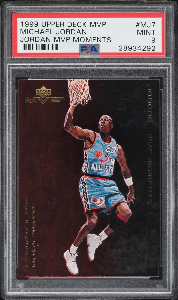 1999 Upper Deck MVP Jordan Moments Michael Jordan #MJ7 PSA 9 MINT
