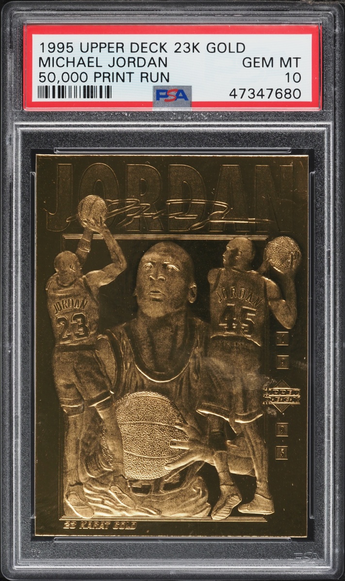 1995 Upper Deck 23k Gold Michael Jordan /50000 PSA 10 GEM MINT