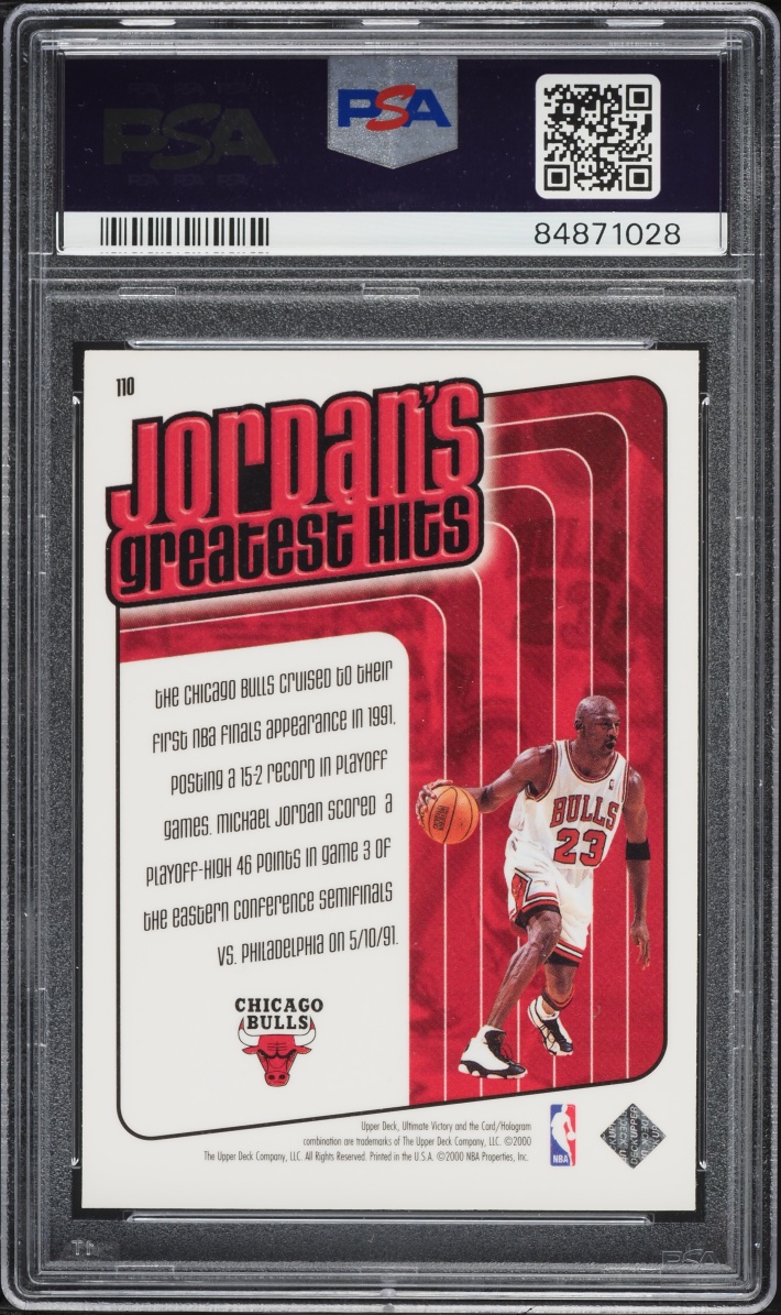 1999 Ultimate Victory Collection Michael Jordan #110 PSA 10 GEM MINT