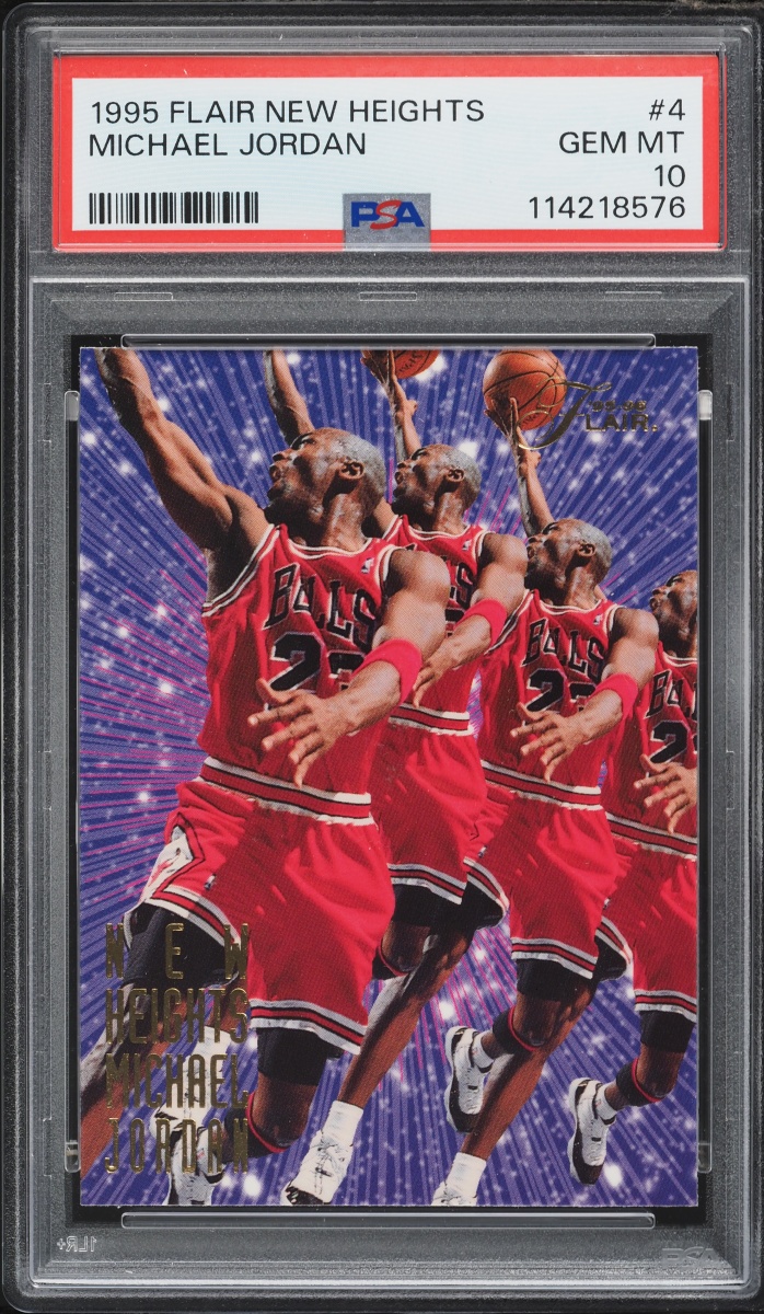 1995 Flair New Heights Michael Jordan #4 PSA 10 GEM MINT