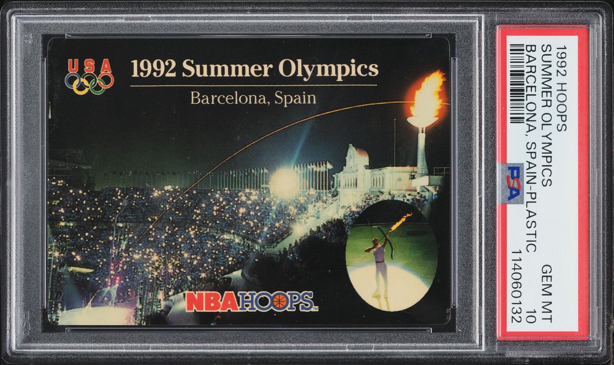 1992 Hoops Barcelona Spain Plastic Summer Olympics PSA 10 GEM MINT
