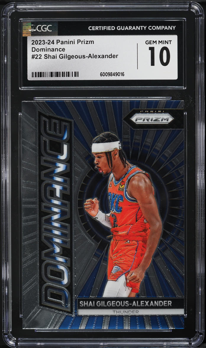 2023 Panini Prizm Dominance Shai Gilgeous-Alexander #22 CGC 10 GEM MINT