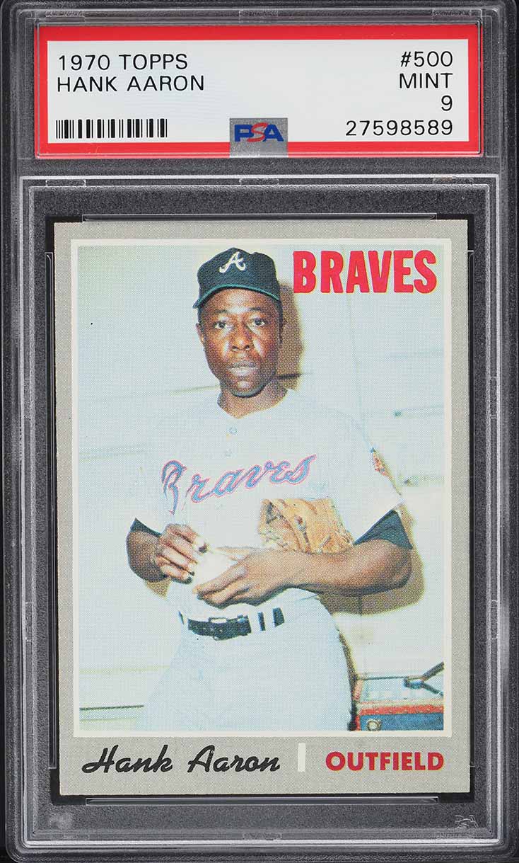 1970 Topps Hank Aaron #500 PSA 9 MINT