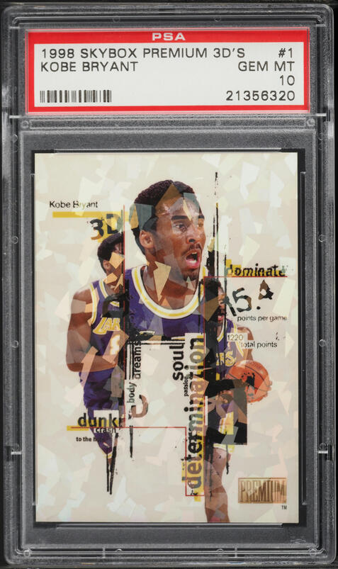 1998 Skybox Thunder Noyz Boyz Die-Cut Kobe Bryant #3 PSA 9 MINT on