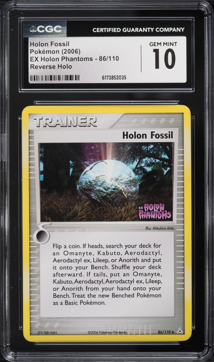 2006 Pokemon EX Holon Phantoms Reverse Holo Holon Fossil #86 CGC 10 GEM MINT