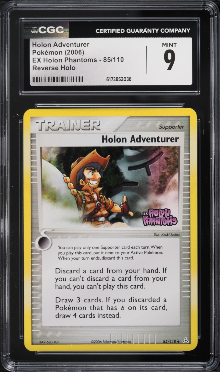 2006 Pokemon EX Holon Phantoms Reverse Holo Holon Adventurer #85 CGC 9 MINT