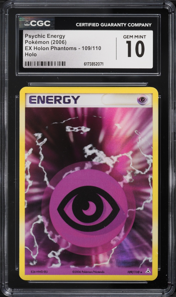 2006 Pokemon EX Holon Phantoms Holo Psychic Energy #109 CGC 10 GEM MINT
