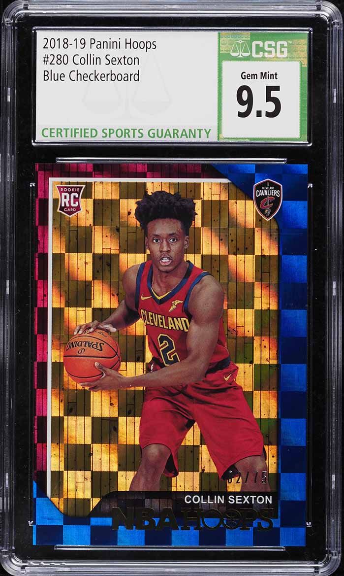 2018 Select Zebra Prizms Collin Sexton SP ROOKIE RC #172 BGS 10