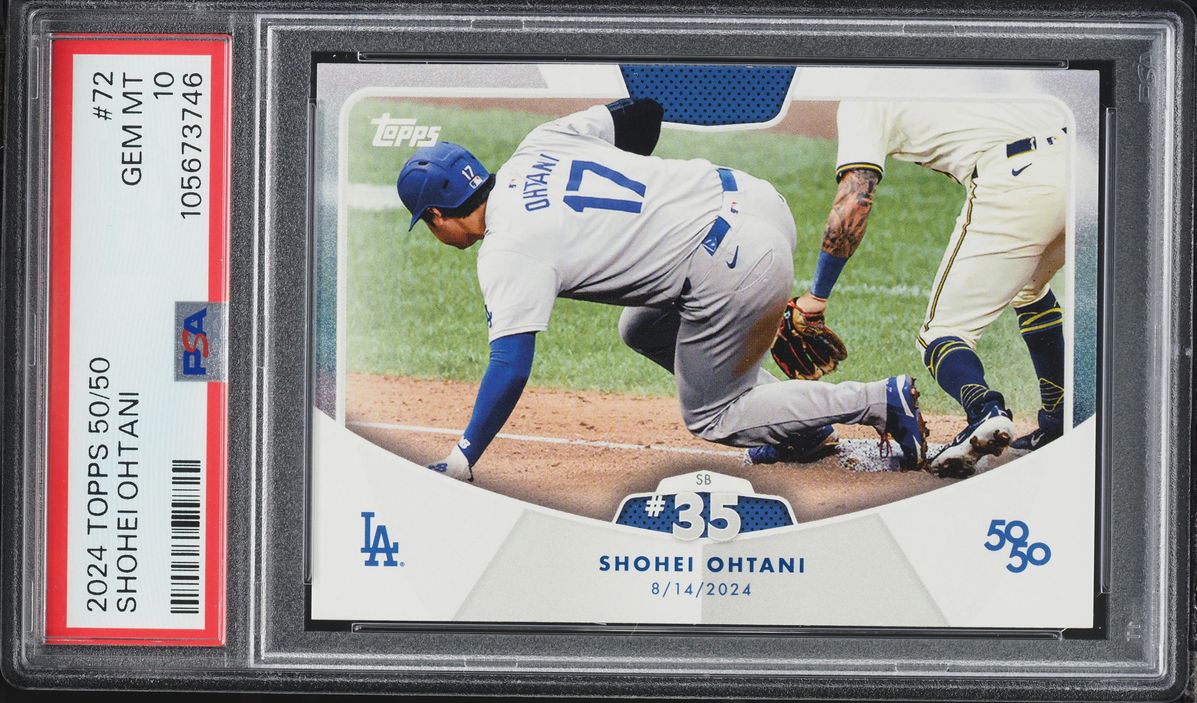 2024 Topps 50/50 Shohei Ohtani #72 PSA 10 GEM MINT
