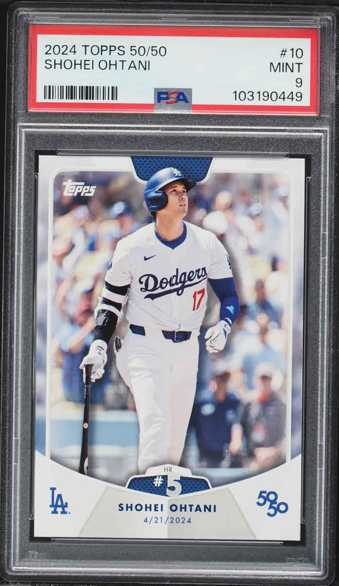 2024 Topps 50/50 Shohei Ohtani #10 PSA 9 MINT