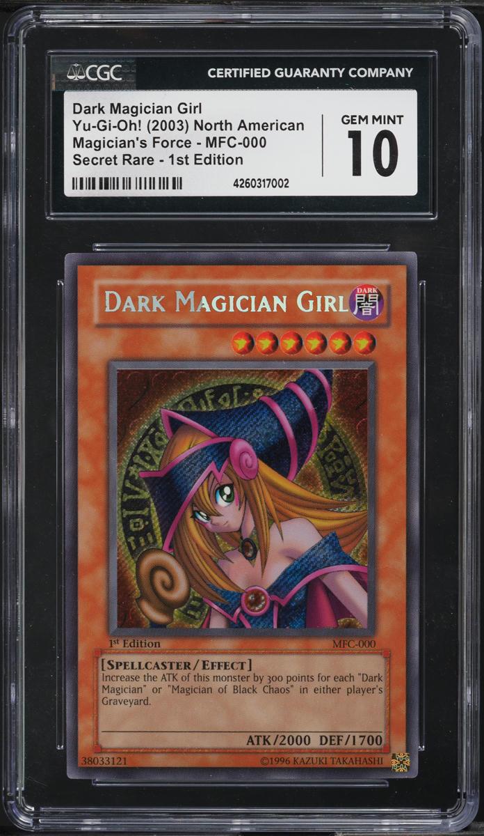 2003 Yu-Gi-Oh! Magician's Force 1st Edition Dark Magician Girl #MFC-000 CGC 10