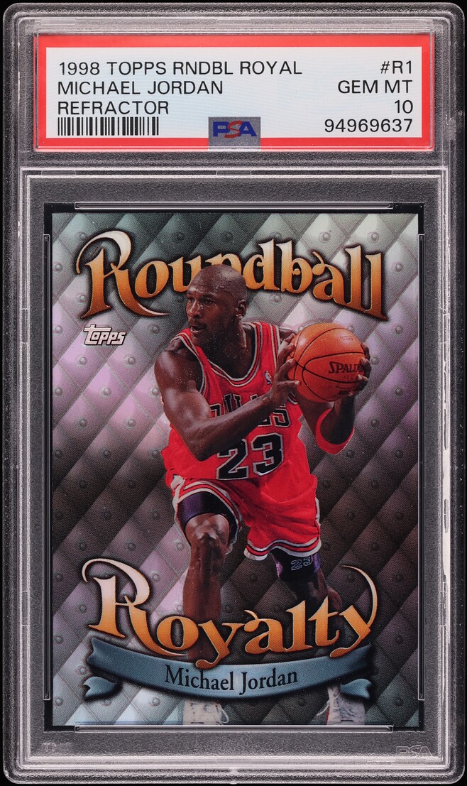 1998 Topps Roundball Royalty Refractor Michael Jordan #R1 PSA 10 GEM MINT